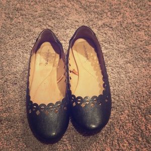 Black office work shoes